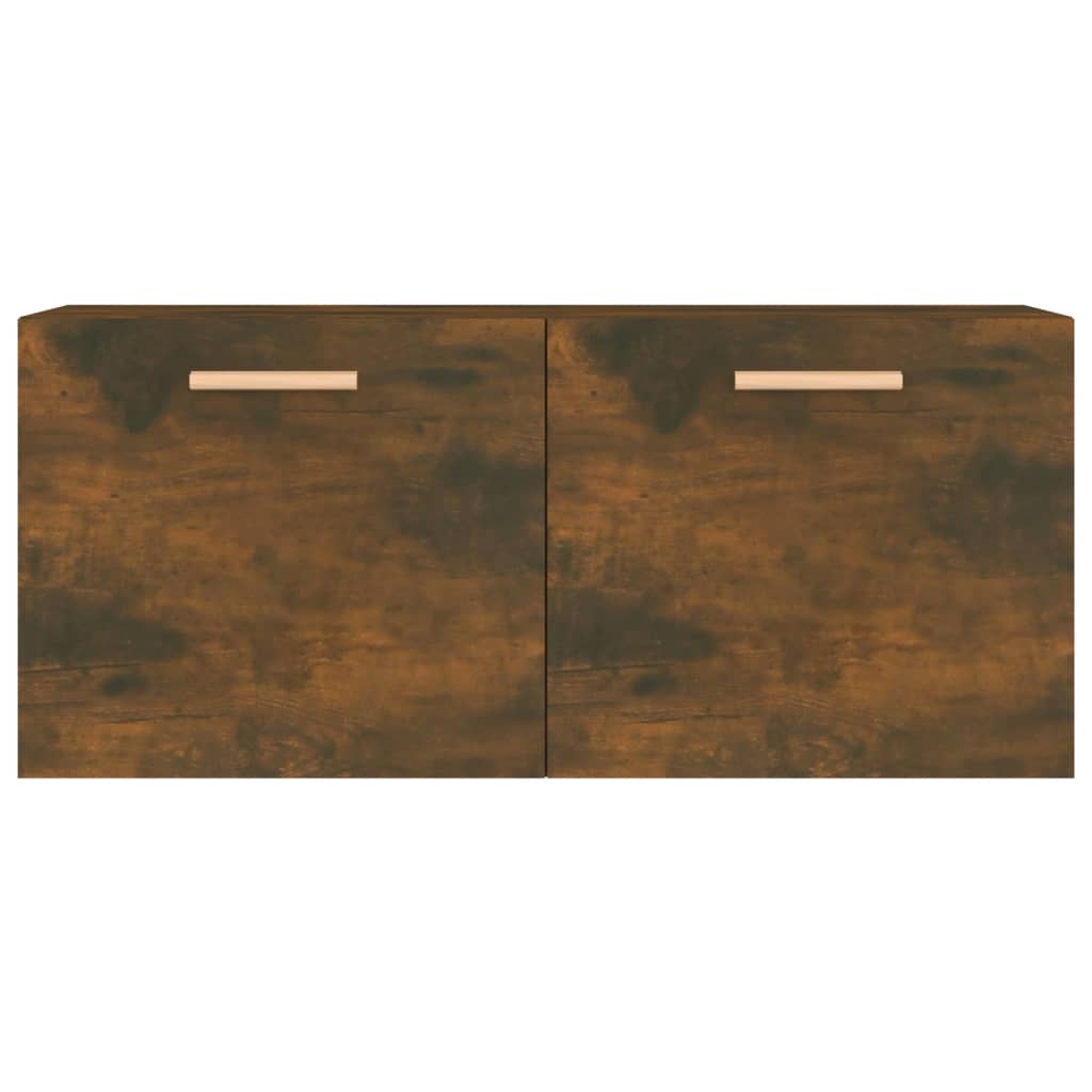 vidaXL Wall Cabinet Smoked Oak 80x35x36.5 cm Engineered Wood