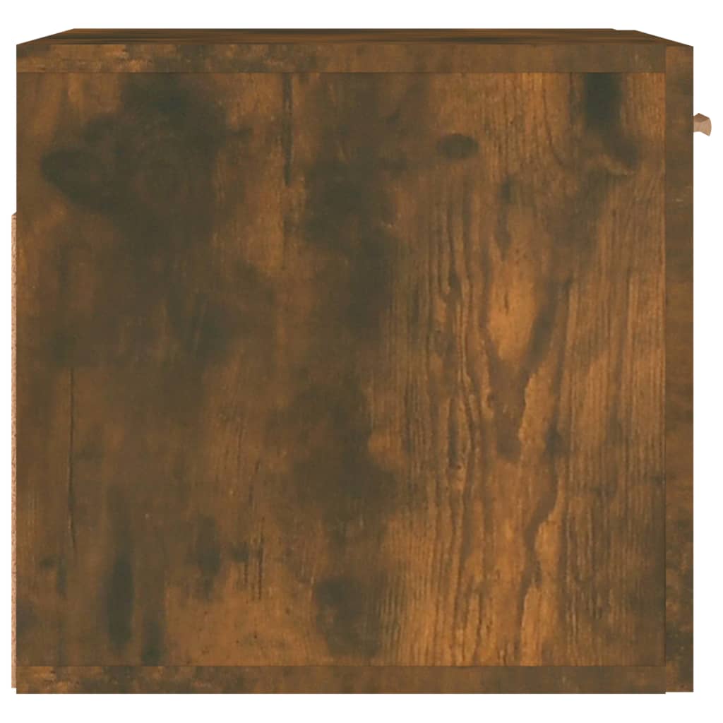vidaXL Wall Cabinet Smoked Oak 80x35x36.5 cm Engineered Wood