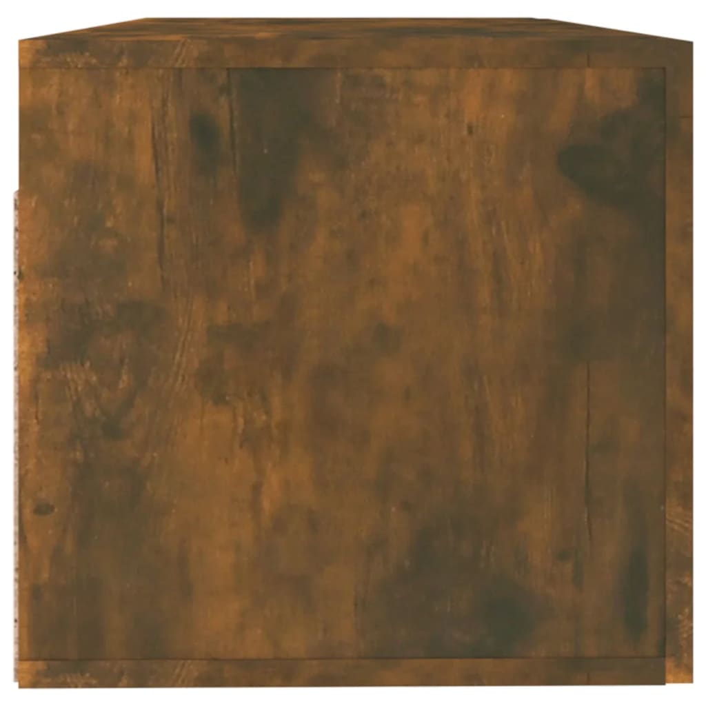 vidaXL Wall Cabinet Smoked Oak 100x36.5x35 cm Engineered Wood