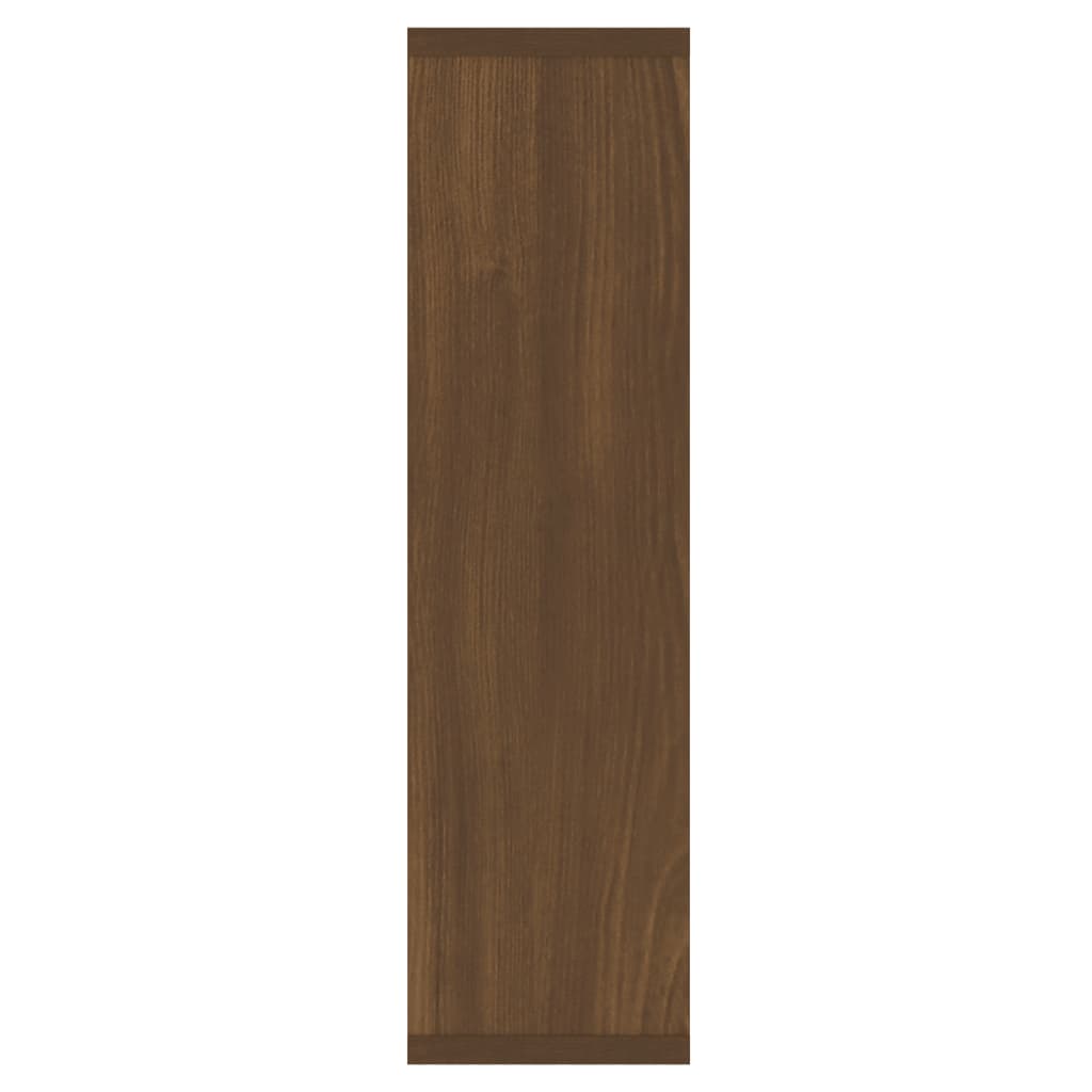 vidaXL Mirror Cabinet with LED Brown Oak 76x15x55 cm