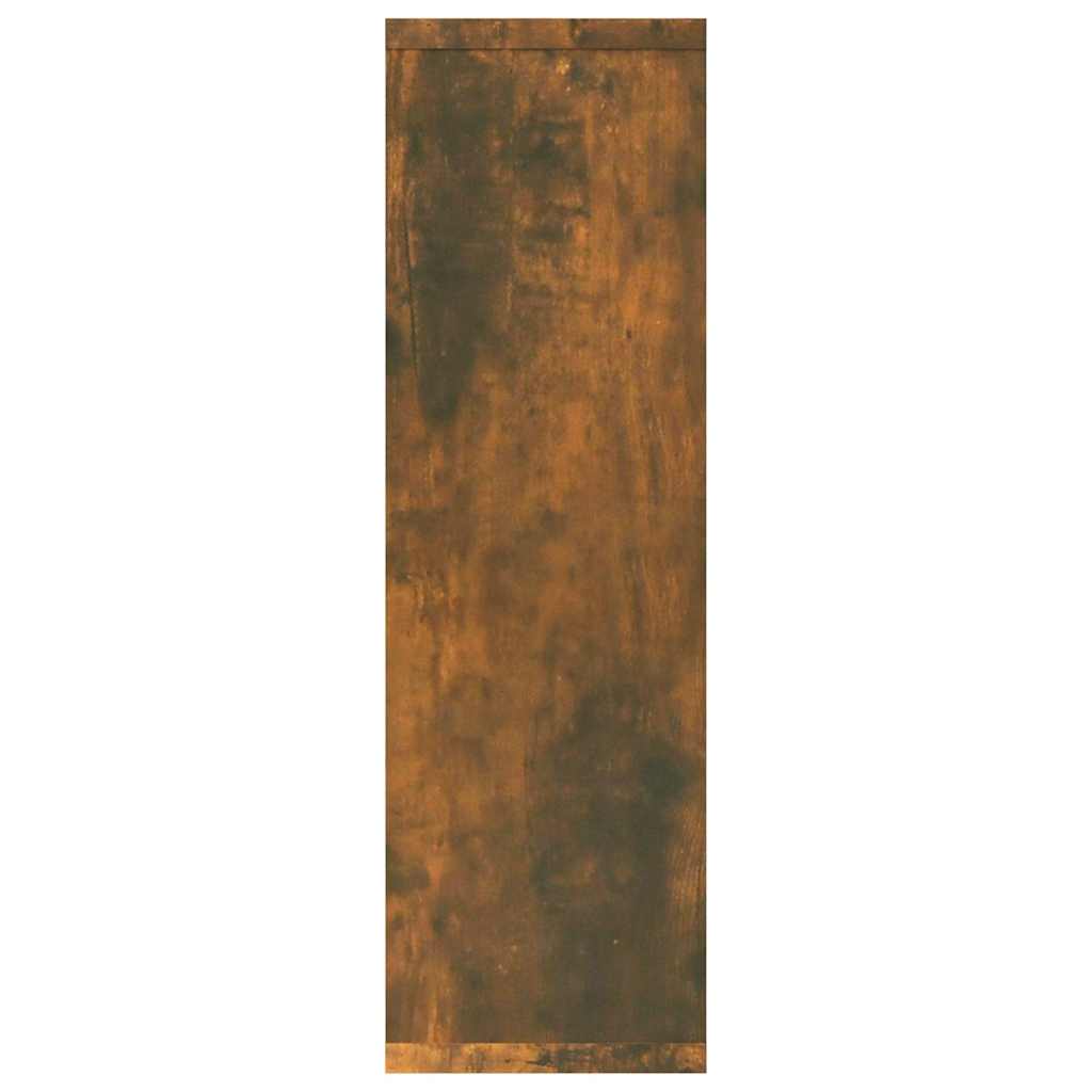 vidaXL Wall Shelf Smoked Oak 85x16x52.5 cm Engineered Wood
