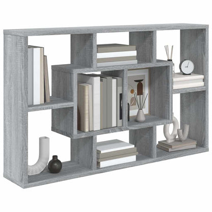 vidaXL Wall Shelf Grey Sonoma 85x16x52,5 cm Engineered Wood