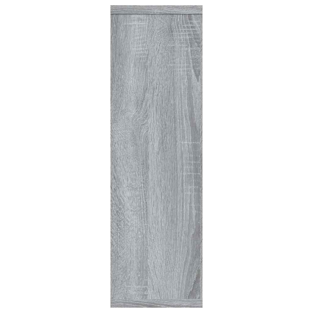 vidaXL Wall Shelf Grey Sonoma 85x16x52,5 cm Engineered Wood
