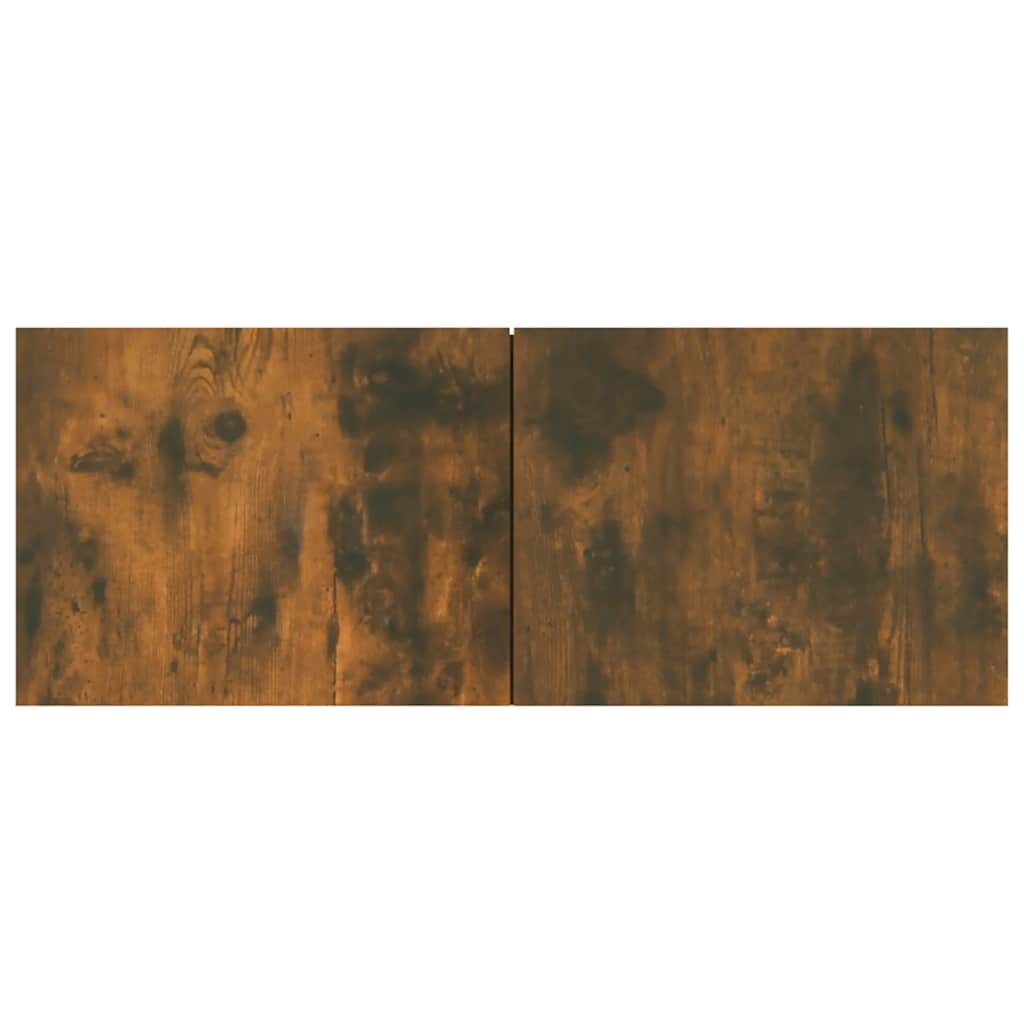 vidaXL 2 Piece TV Cabinet Set Smoked Oak 80x30x30 cm Engineered Wood