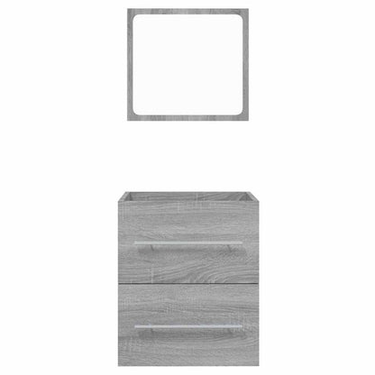 vidaXL Bathroom Cabinet with Mirror Grey Sonoma 41x38.5x48 cm
