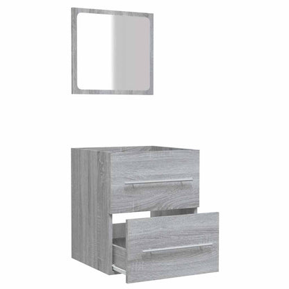 vidaXL Bathroom Cabinet with Mirror Grey Sonoma 41x38.5x48 cm