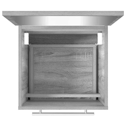 vidaXL Bathroom Cabinet with Mirror Grey Sonoma 41x38.5x48 cm Engineered Wood