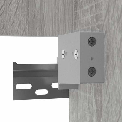 vidaXL Bathroom Cabinet with Mirror Grey Sonoma 41x38.5x48 cm Engineered Wood