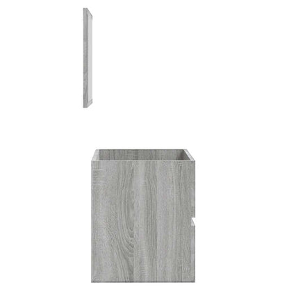 vidaXL Bathroom Cabinet with Mirror Grey Sonoma Engineered Wood
