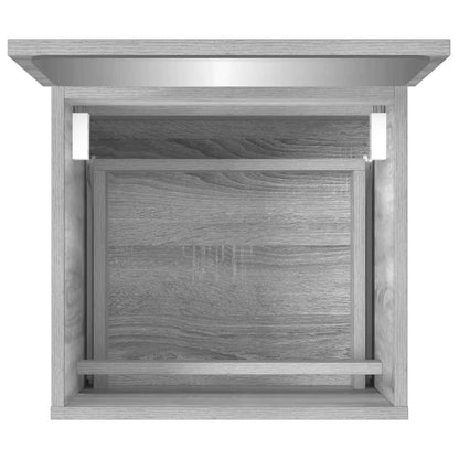 vidaXL Bathroom Cabinet with Mirror Grey Sonoma Engineered Wood
