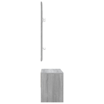 vidaXL Hallway Furniture Set Grey Sonoma Engineered Wood