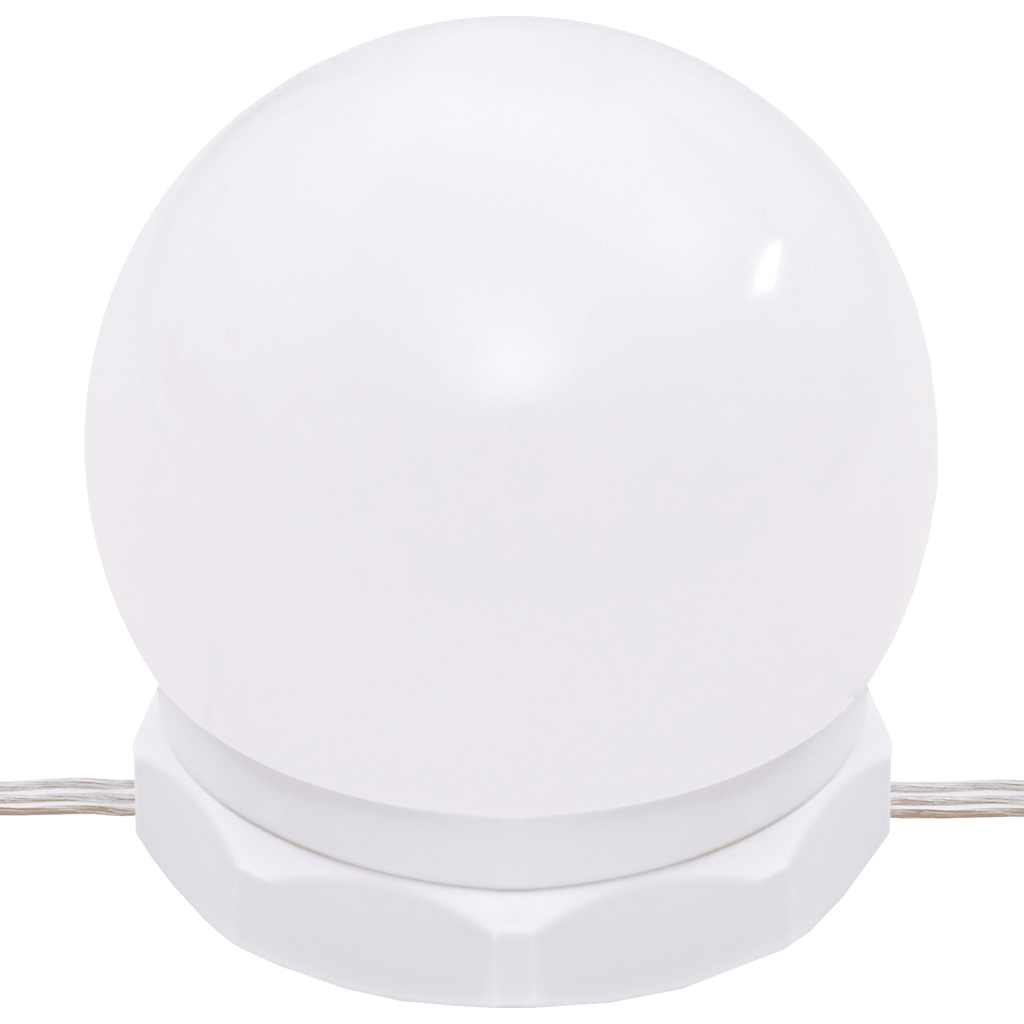 vidaXL Dressing Table with LED Brown Oak 86.5x35x136 cm