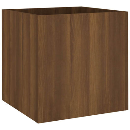 vidaXL Planter Box Brown Oak 40x40x40 cm Engineered Wood