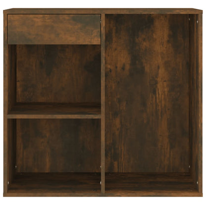 vidaXL Cosmetic Cabinet Smoked Oak 80x40x75 cm Engineered Wood