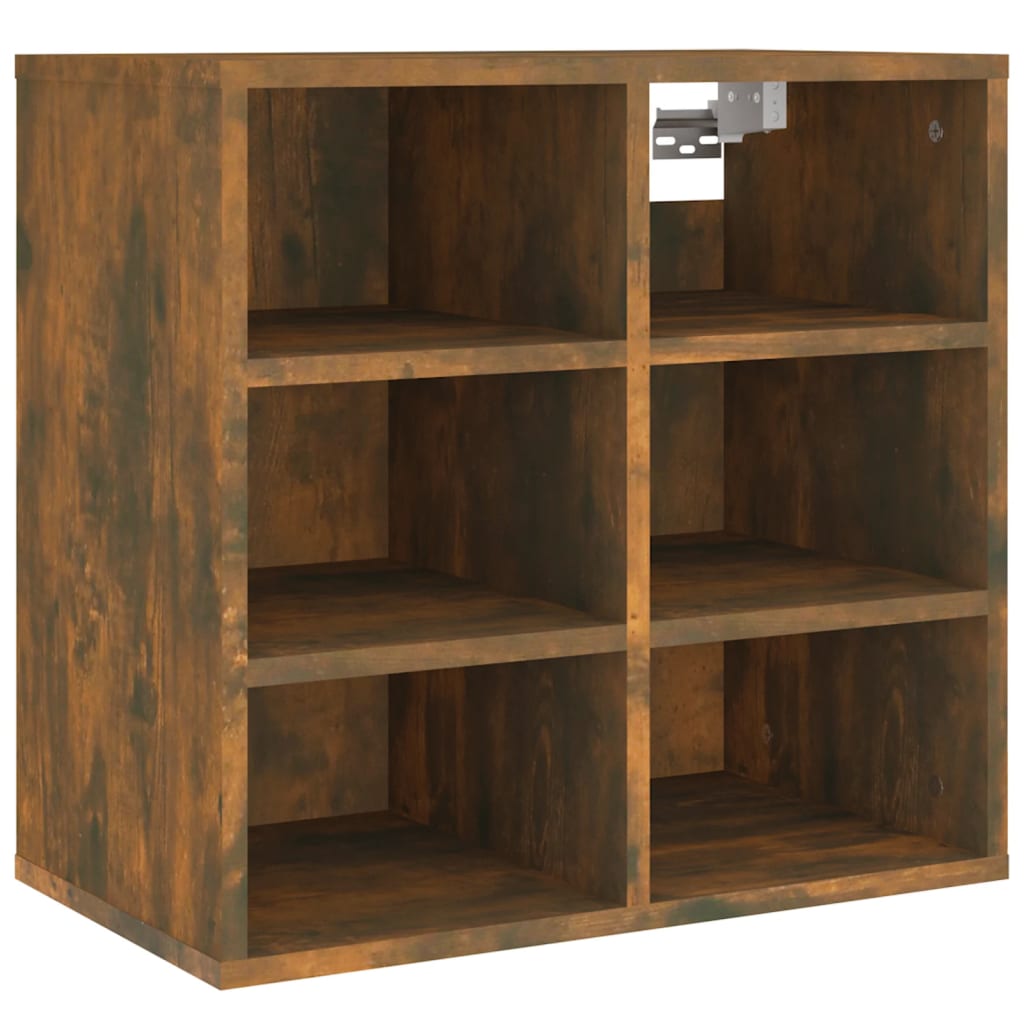 vidaXL Shoe Cabinet Smoked Oak 52,5x30x50 cm