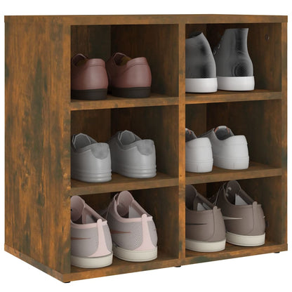 vidaXL Shoe Cabinet Smoked Oak 52,5x30x50 cm