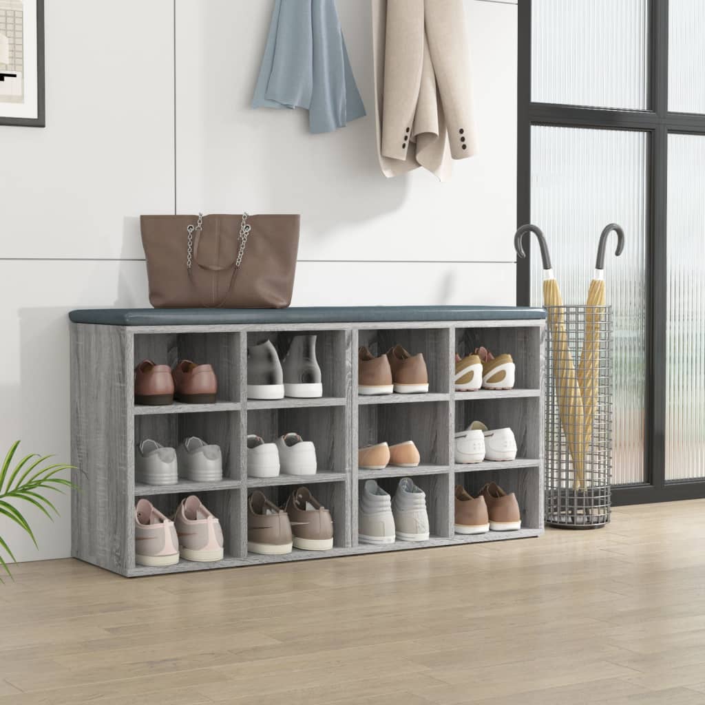 vidaXL Shoe Cabinets 2 pcs Grey Sonoma 52,5x30x50 cm