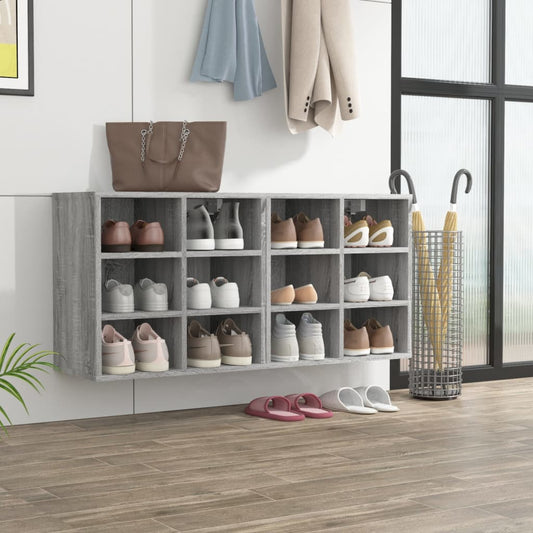 vidaXL Shoe Cabinets 2 pcs Grey Sonoma 52,5x30x50 cm