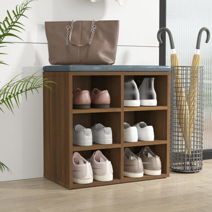 vidaXL Shoe Cabinet Brown Oak 52,5x30x50 cm