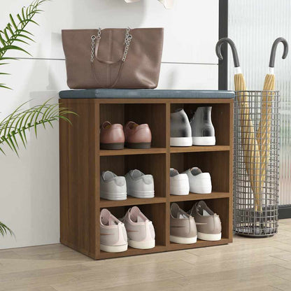 vidaXL Shoe Cabinet Brown Oak 52.5x30x50 cm