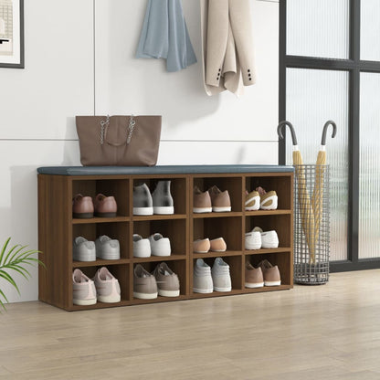vidaXL Shoe Cabinets 2 pcs Brown Oak 52,5x30x50 cm