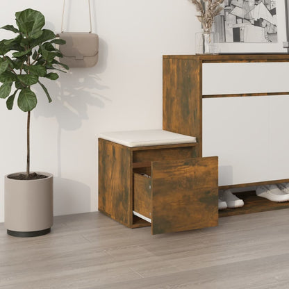 vidaXL Box Drawer Smoked Oak 40.5x40x40 cm Engineered Wood