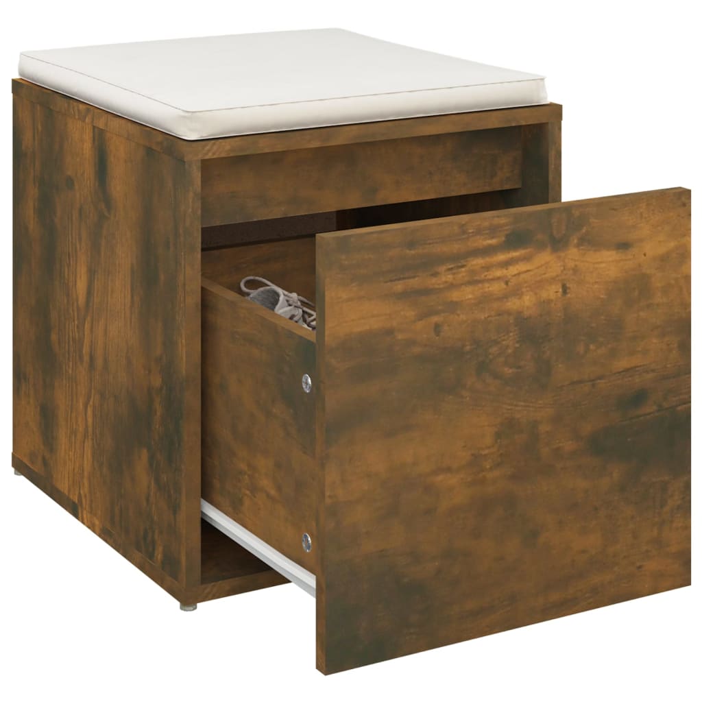 vidaXL Box Drawer Smoked Oak 40.5x40x40 cm Engineered Wood