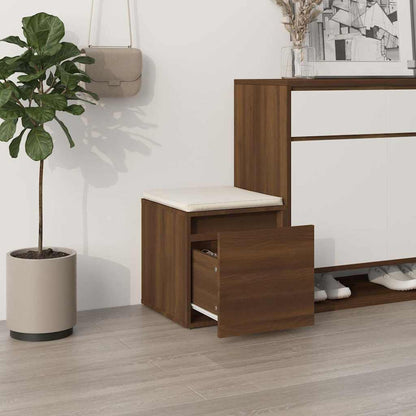 vidaXL Box Drawer Brown Oak 40,5x40x40 cm Engineered Wood