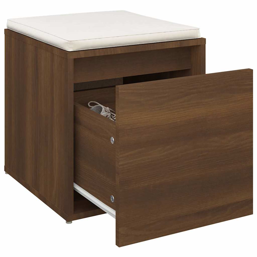 vidaXL Box Drawer Brown Oak 40,5x40x40 cm Engineered Wood
