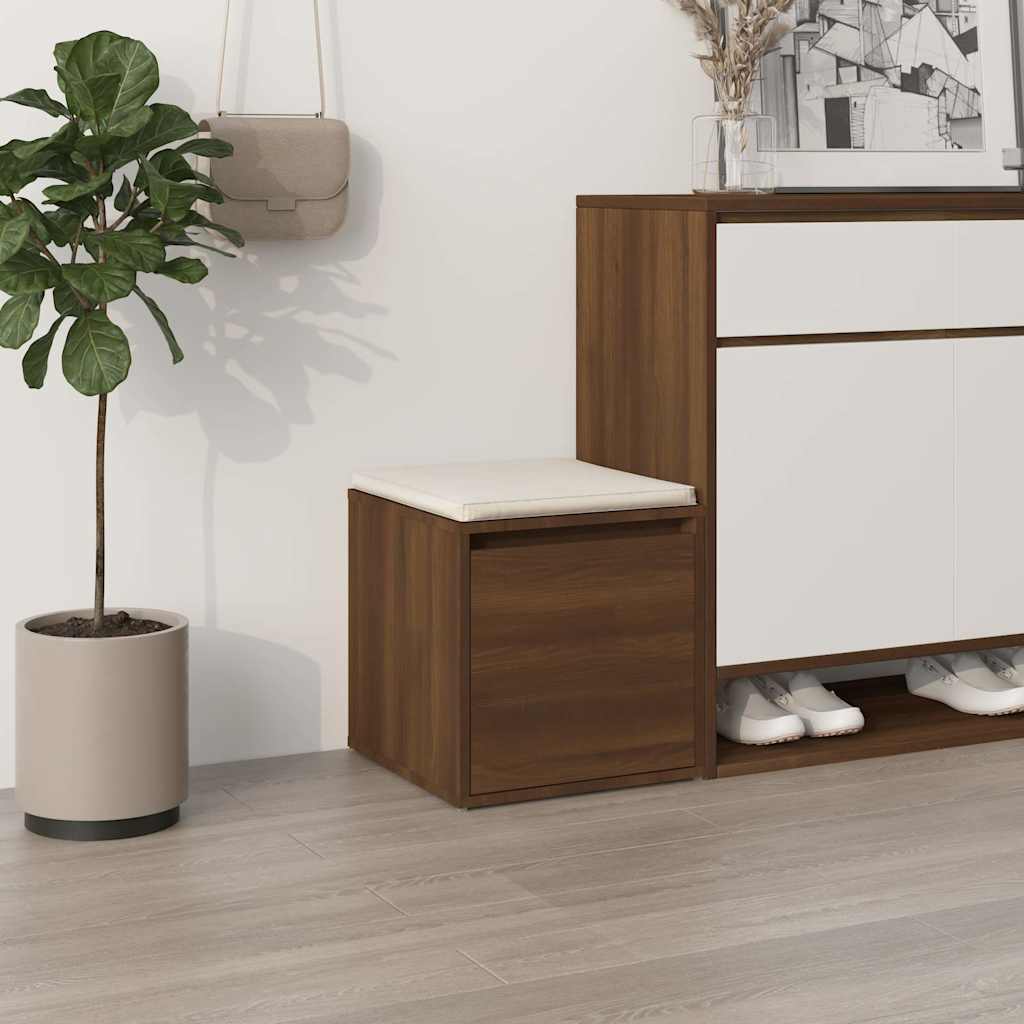 vidaXL Box Drawer Brown Oak 40,5x40x40 cm Engineered Wood