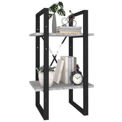 vidaXL 2-Tier Book Cabinet Grey Sonoma 40x30x70 cm Engineered Wood