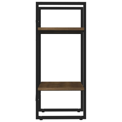 vidaXL 2-Tier Book Cabinet Brown Oak 40x30x70 cm Engineered Wood
