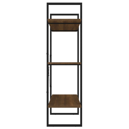 vidaXL Book Cabinet Brown Oak 100x30x105 cm Engineered Wood