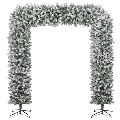 vidaXL Christmas Tree Arch with Flocked Snow 240 cm