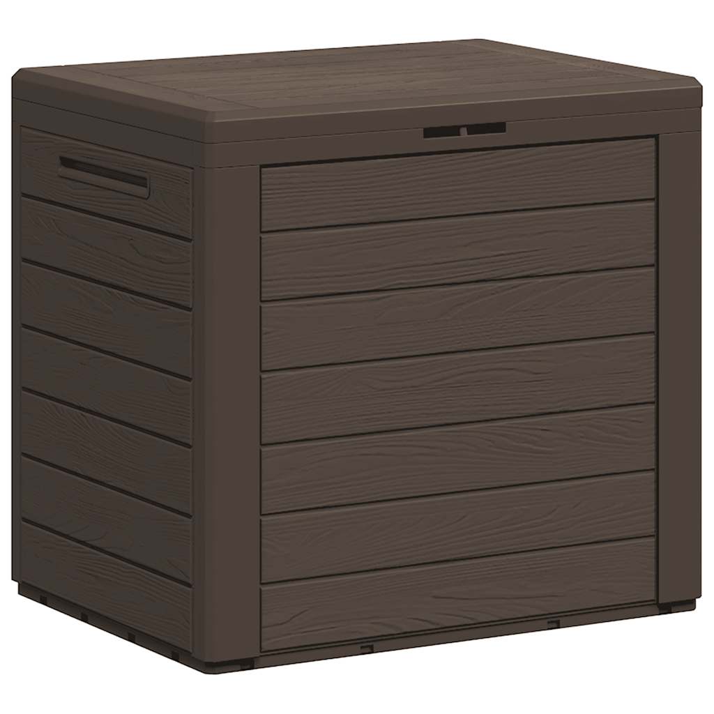 152194 vidaXL Garden Storage Box Brown 58,5x46x55 cm Polypropylene