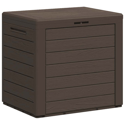 152194 vidaXL Garden Storage Box Brown 58,5x46x55 cm Polypropylene