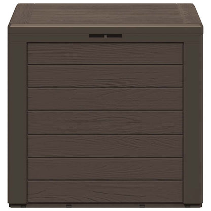 vidaXL Garden Storage Box Brown 58.5x46x55 cm Polypropylene