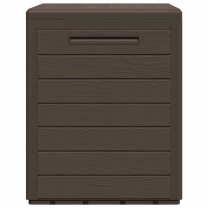 vidaXL Garden Storage Box Brown 58.5x46x55 cm Polypropylene