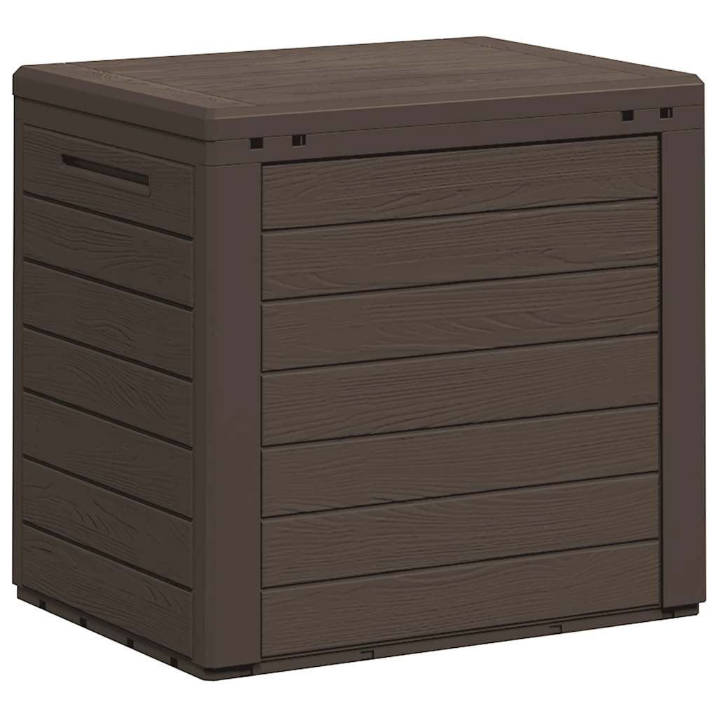 152194 vidaXL Garden Storage Box Brown 58,5x46x55 cm Polypropylene