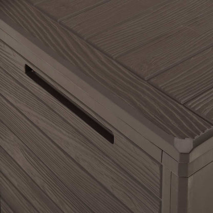 vidaXL Garden Storage Box Brown 58.5x46x55 cm Polypropylene