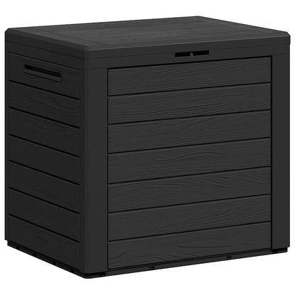 vidaXL Garden Storage Box Anthracite 58,5x46x55 cm Polypropylene
