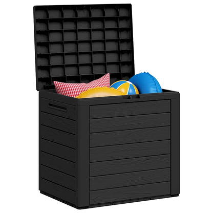 vidaXL Garden Storage Box Anthracite 58,5x46x55 cm Polypropylene