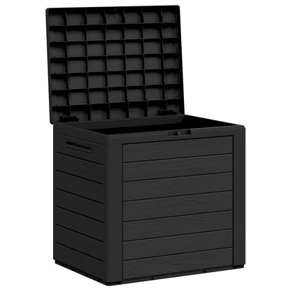 vidaXL Garden Storage Box Anthracite 58.5x46x55 cm Polypropylene