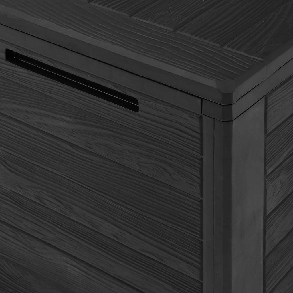 vidaXL Garden Storage Box Anthracite 58.5x46x55 cm Polypropylene