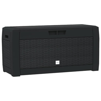 vidaXL Garden Storage Box Anthracite 119x48x60 cm Polypropylene