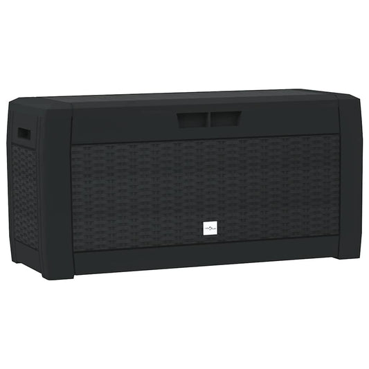 vidaXL Garden Storage Box Anthracite 119x48x60 cm Polypropylene