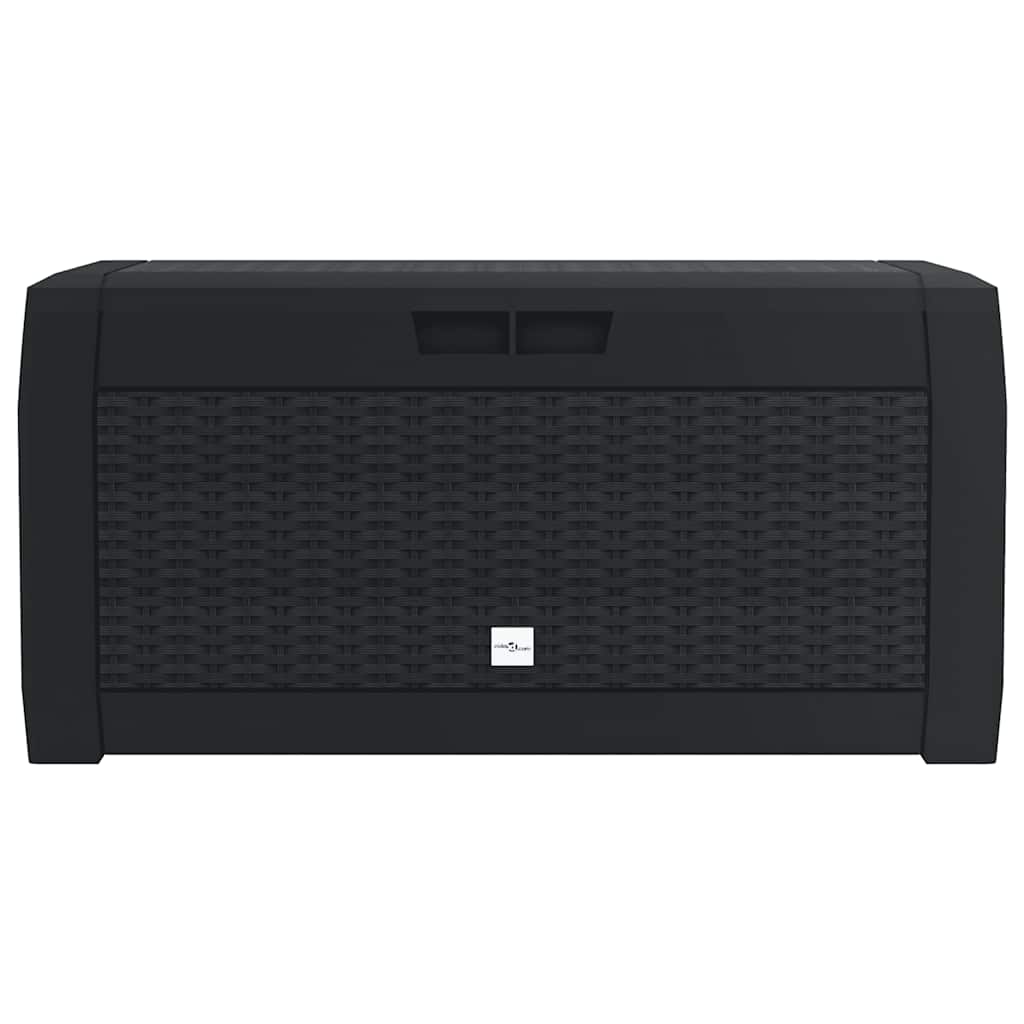 vidaXL Garden Storage Box Anthracite 119x48x60 cm Polypropylene