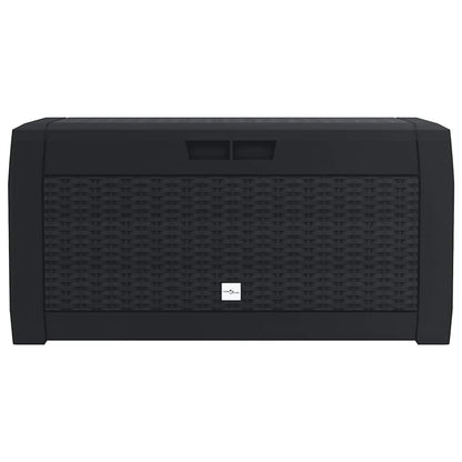 vidaXL Garden Storage Box Anthracite 119x48x60 cm Polypropylene