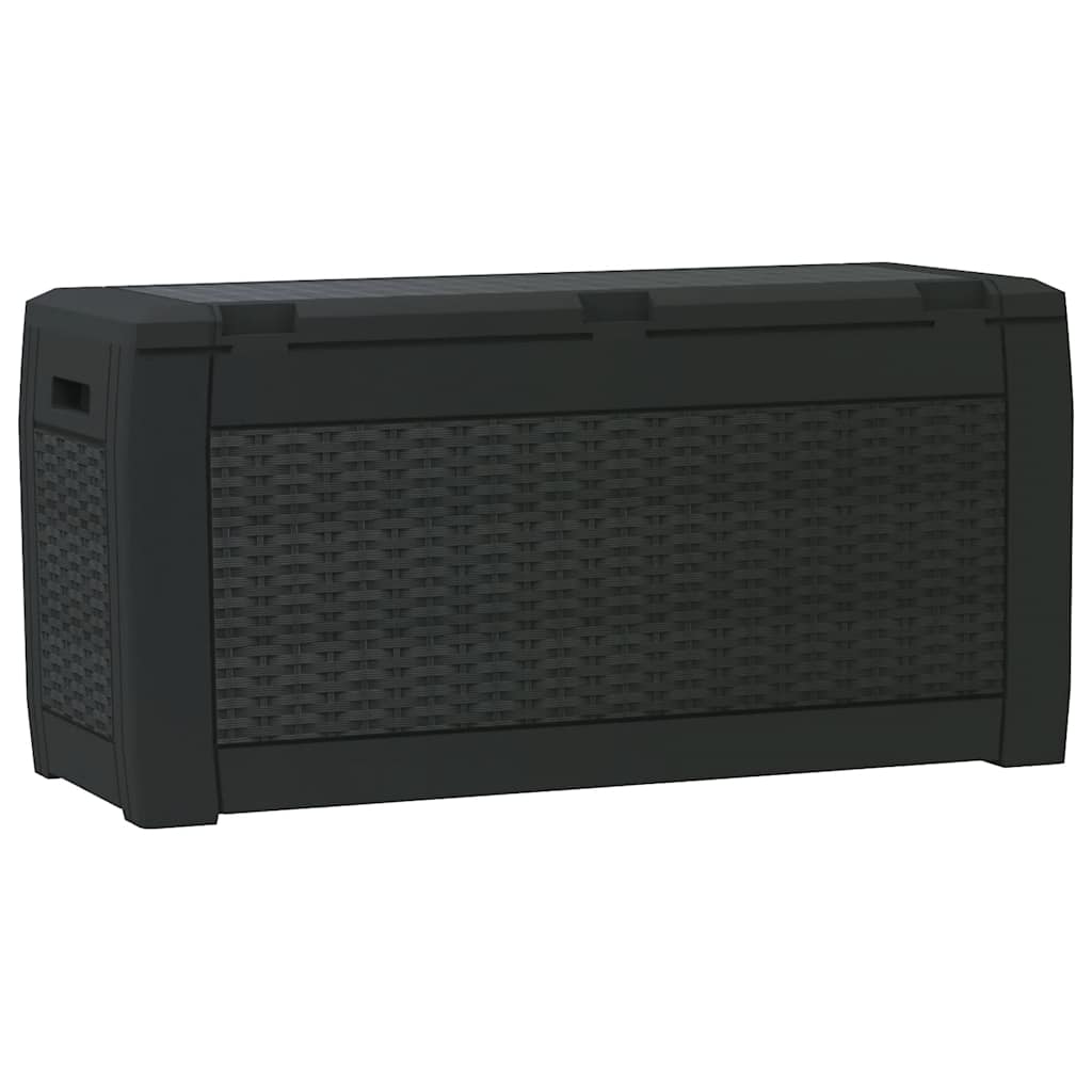 vidaXL Garden Storage Box Anthracite 119x48x60 cm Polypropylene