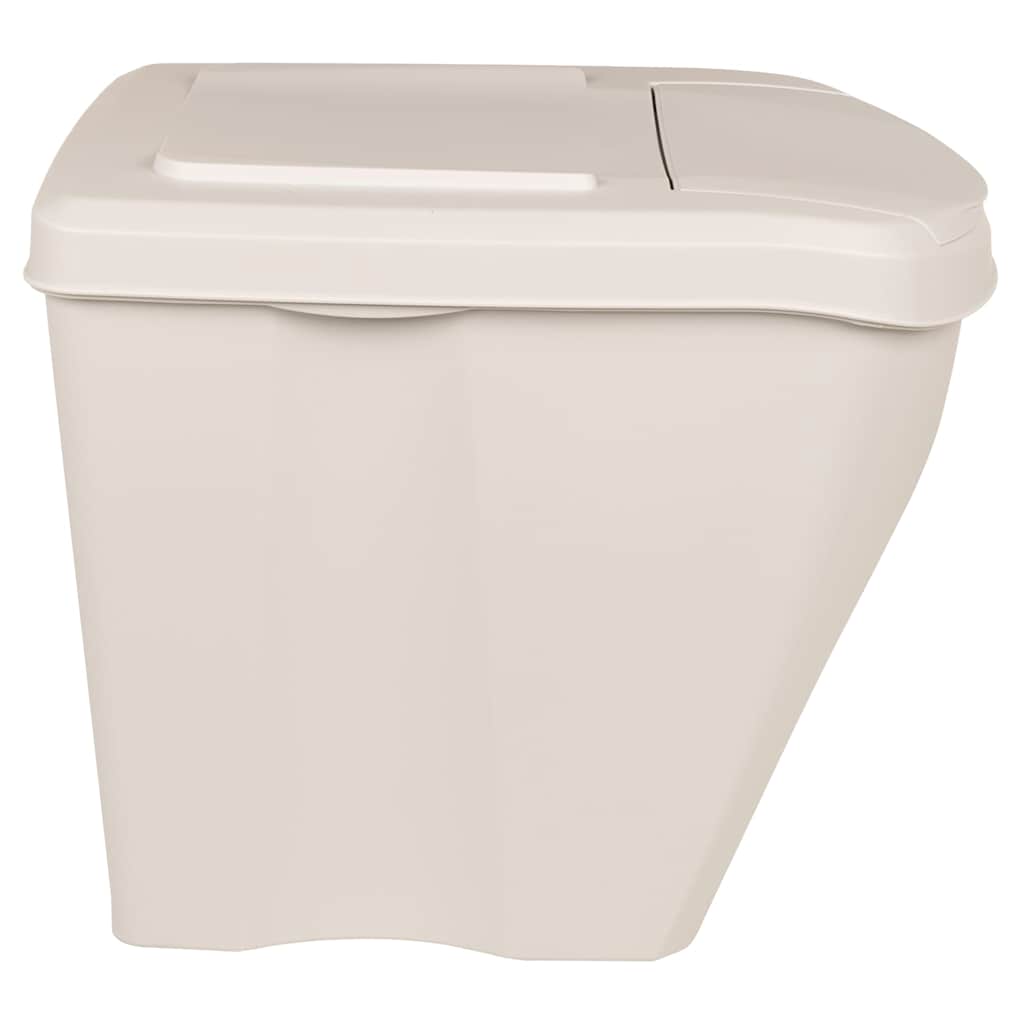 vidaXL Stackable Garbage Bin Boxes 3 pcs White 75 L Polypropylene